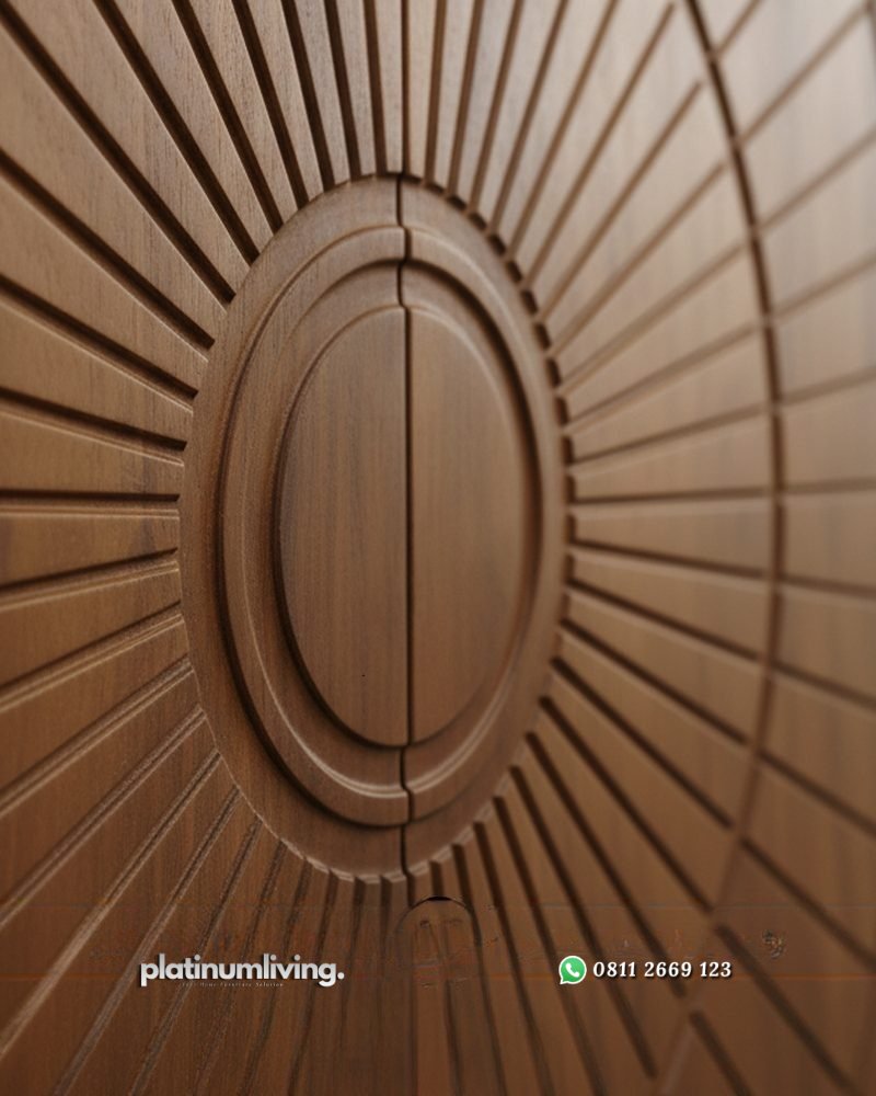 Pintu Jati minimalis modern Radial Geometris PJ-373 platinumliving furniture jepara 3 Pintu Jati minimalis modern Radial Geometris PJ-373 platinumliving furniture jepara 3