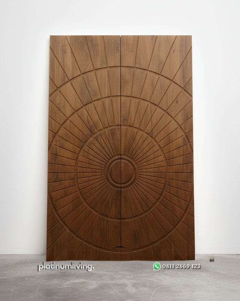 Pintu Jati minimalis modern Radial Geometris PJ-373 platinumliving furniture jepara 1 Pintu Jati minimalis modern Radial Geometris PJ-373 platinumliving furniture jepara 1