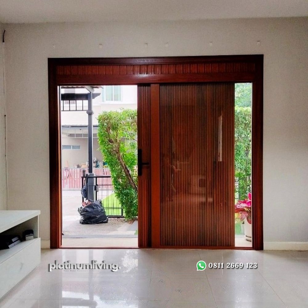 Pintu jati sliding minimalis 1 jendela kaca mati PJ-331 platinumliving furniture jepara 3 Pintu jati sliding minimalis 1 jendela kaca mati PJ-331 platinumliving furniture jepara 3