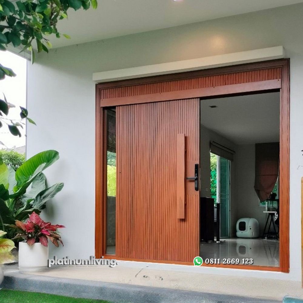 Pintu jati sliding minimalis 1 jendela kaca mati PJ-331 platinumliving furniture jepara 4 Pintu jati sliding minimalis 1 jendela kaca mati PJ-331 platinumliving furniture jepara 4