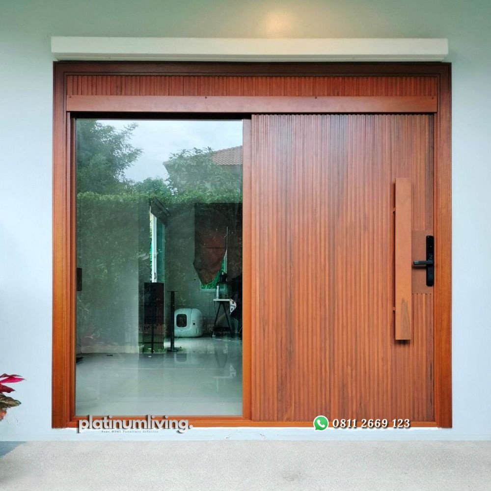 Pintu jati sliding minimalis 1 jendela kaca mati PJ-331 platinumliving furniture jepara 1 Pintu jati sliding minimalis 1 jendela kaca mati PJ-331 platinumliving furniture jepara 1