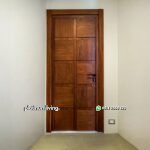 Pintu kamar jati minimalis single panel timbul PJ-351 platinumliving furniture jepara