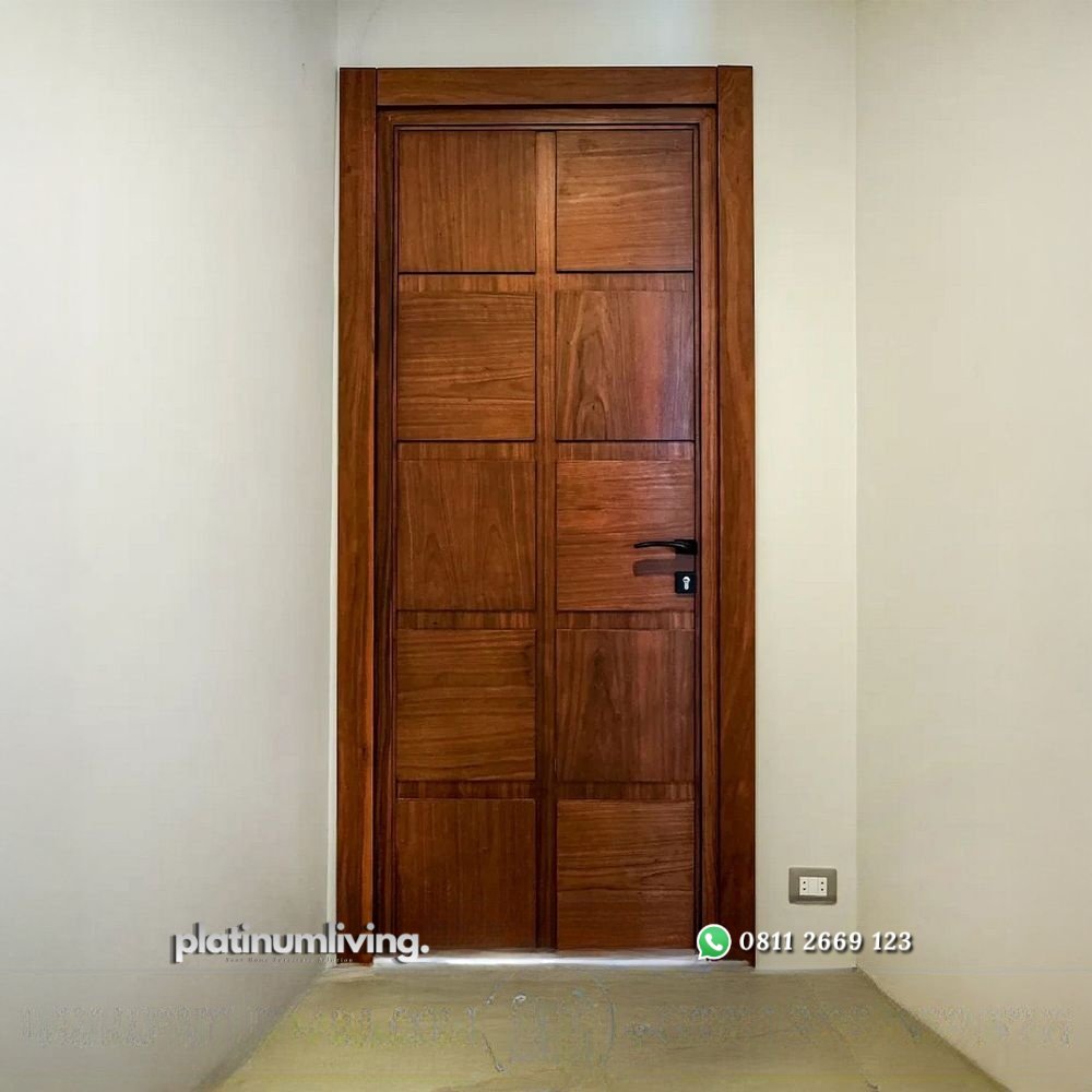 Pintu kamar jati minimalis single panel timbul PJ-351 platinumliving furniture jepara 1 Pintu kamar jati minimalis single panel timbul PJ-351 platinumliving furniture jepara 1