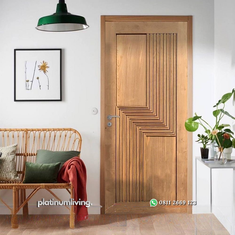 Pintu kamar tidur minimalis single kayu jati PJ-87 platinumliving furniture jepara 1 Pintu kamar tidur minimalis single kayu jati PJ-87 platinumliving furniture jepara 1