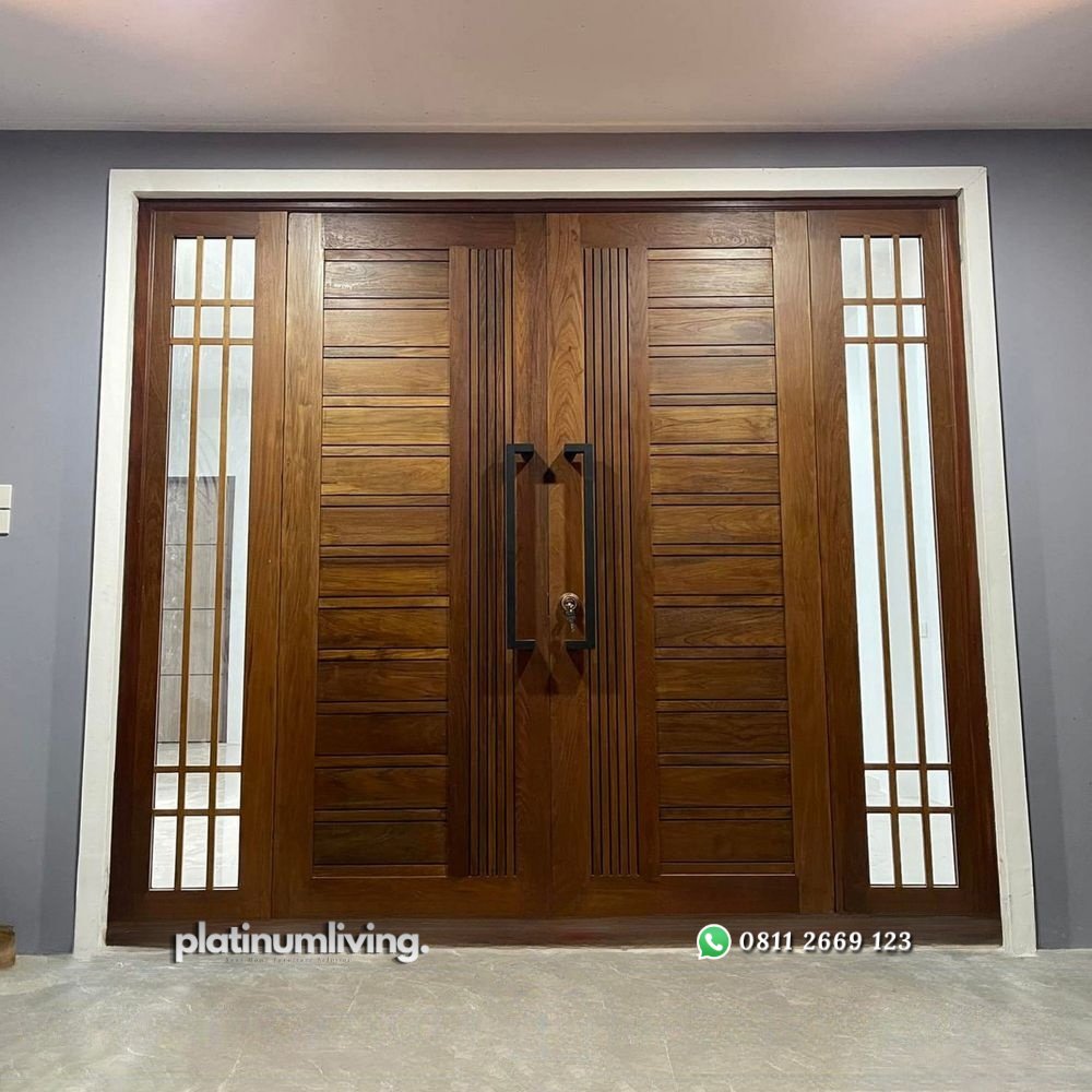 Pintu kayu jati jendela ganda 2 daun minimalis PJ-333 platinumliving furniture jepara 3 Pintu kayu jati jendela ganda 2 daun minimalis PJ-333 platinumliving furniture jepara 3
