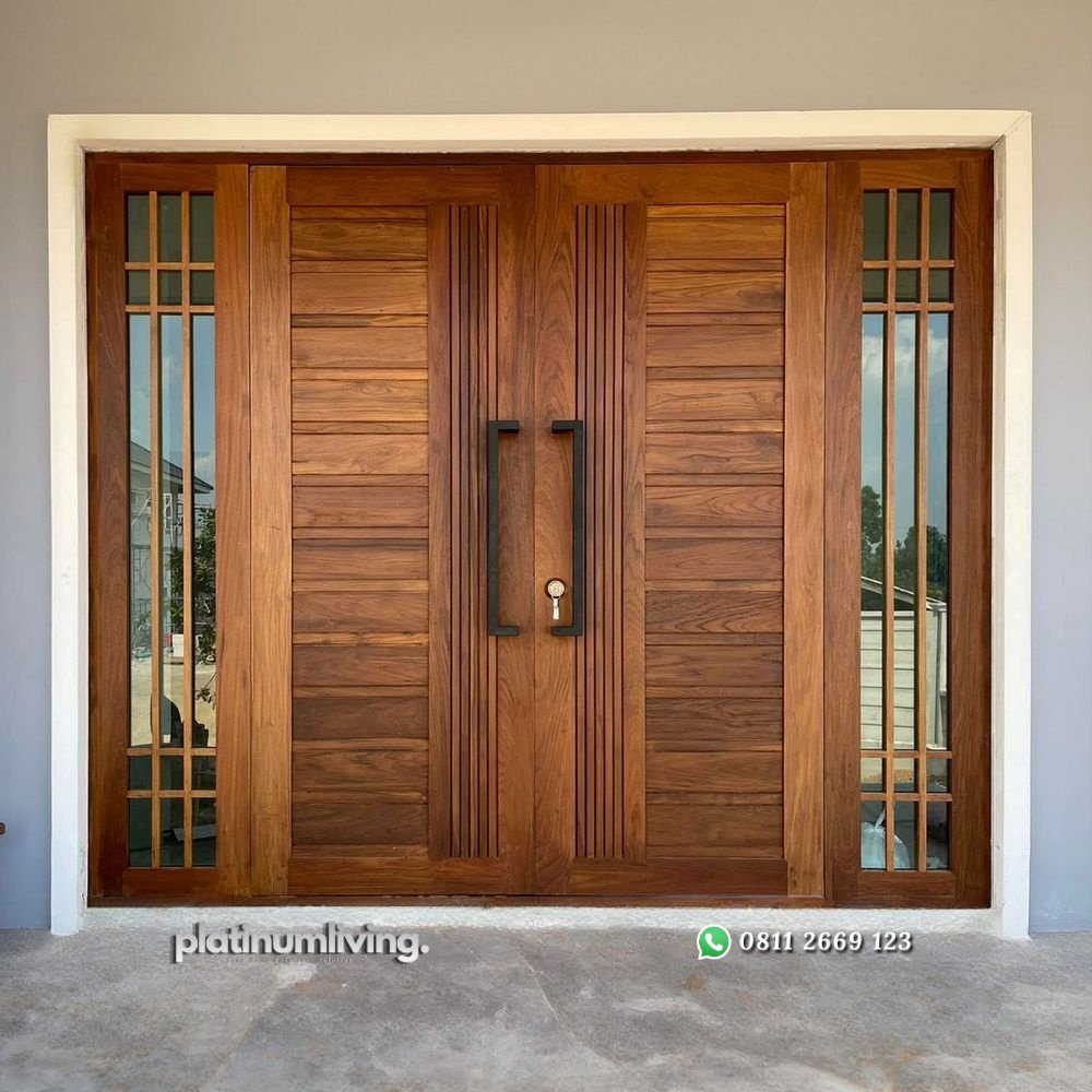 Pintu kayu jati jendela ganda 2 daun minimalis PJ-333 platinumliving furniture jepara 1 Pintu kayu jati jendela ganda 2 daun minimalis PJ-333 platinumliving furniture jepara 1