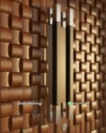 Pintu kayu jati jepara anyaman 2 daun modern klasik PJ-363 platinumliving furniture jepara - Gambar 4