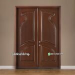 Pintu kayu jati klasik 2 daun opening kupu tarung PJ-219 platinumliving furniture jepara