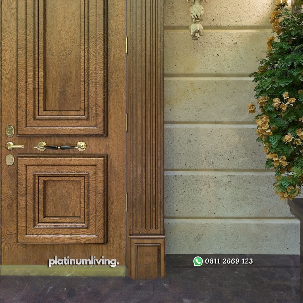 Pintu kayu jati klasik mewah 2 daun kusen ukir PJ-51 platinumliving furniture jepara 3 Pintu kayu jati klasik mewah 2 daun kusen ukir PJ-51 platinumliving furniture jepara 3