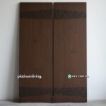 Pintu kayu jati klasik modern 2 daun Ukir kontemporer PJ-374 platinumliving furniture jepara