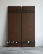 Pintu kayu jati klasik modern 2 daun Ukir kontemporer PJ-374 platinumliving furniture jepara