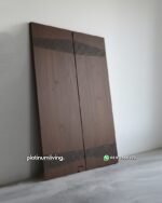 Pintu kayu jati klasik modern 2 daun Ukir kontemporer PJ-374 platinumliving furniture jepara - Gambar 2