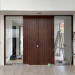 Pintu kayu jati kupu tarung kusen gendong 2 jendela PJ-329 platinumliving furniture jepara