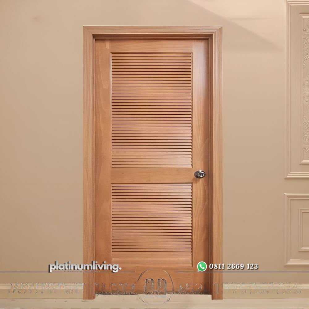Pintu kayu jati single jalusi krepyak swing PJ-167 platinumliving furniture jepara 1 Pintu kayu jati single jalusi krepyak swing PJ-167 platinumliving furniture jepara 1