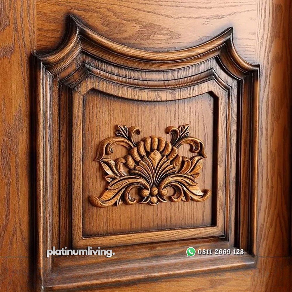 Pintu kayu jati ukir jepara solid single mewah PJ-122 platinumliving furniture jepara 2 Pintu kayu jati ukir jepara solid single mewah PJ-122 platinumliving furniture jepara 2
