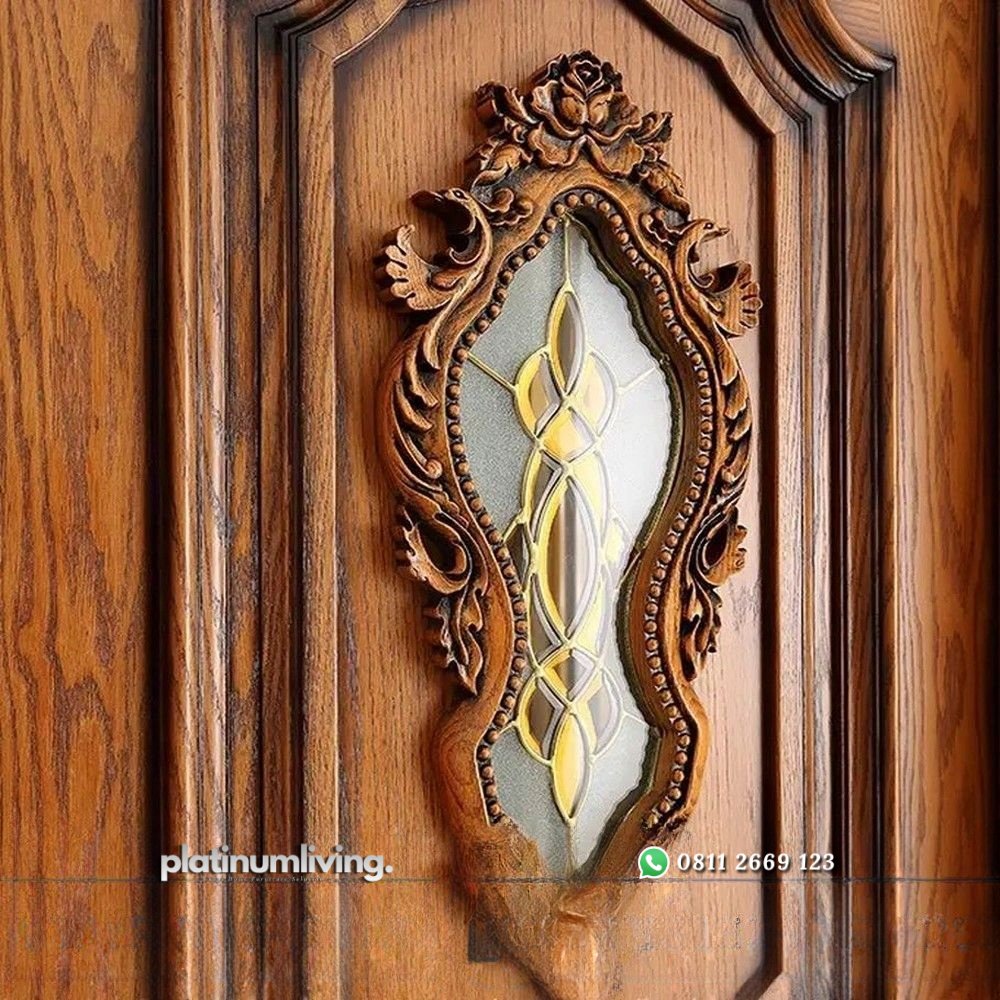 Pintu kayu jati ukir jepara solid single mewah PJ-122 platinumliving furniture jepara 3 Pintu kayu jati ukir jepara solid single mewah PJ-122 platinumliving furniture jepara 3