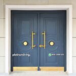 Pintu klasik mewah cat duco kupu tarung PJ-53 platinumliving furniture jepara