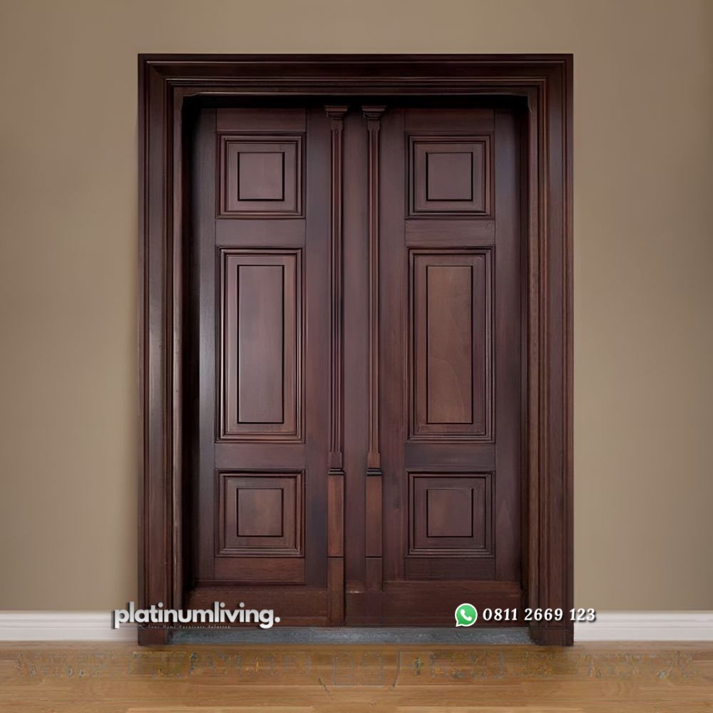 Pintu kupu tarung jati finishing antik daun ganda PJ-160 platinumliving furniture jepara 1 Pintu kupu tarung jati finishing antik daun ganda PJ-160 platinumliving furniture jepara 1