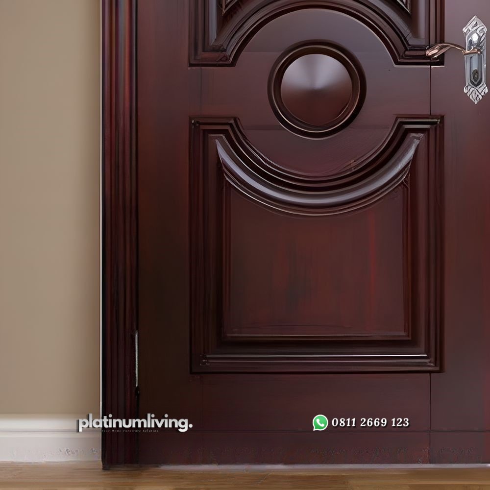 Pintu kupu tarung jati panel bulat brown dof PJ-225 platinumliving furniture jepara 3 Pintu kupu tarung jati panel bulat brown dof PJ-225 platinumliving furniture jepara 3
