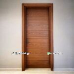 Pintu minimalis kayu jati 1 daun + architrave PJ-23 platinumliving furniture jepara