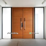 Pintu minimalis kayu jati 2 daun jendela double PJ-328 platinumliving furniture jepara