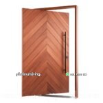Pintu minimalis kayu jati engsel pivot arrow style PJ-276 platinumliving furniture jepara