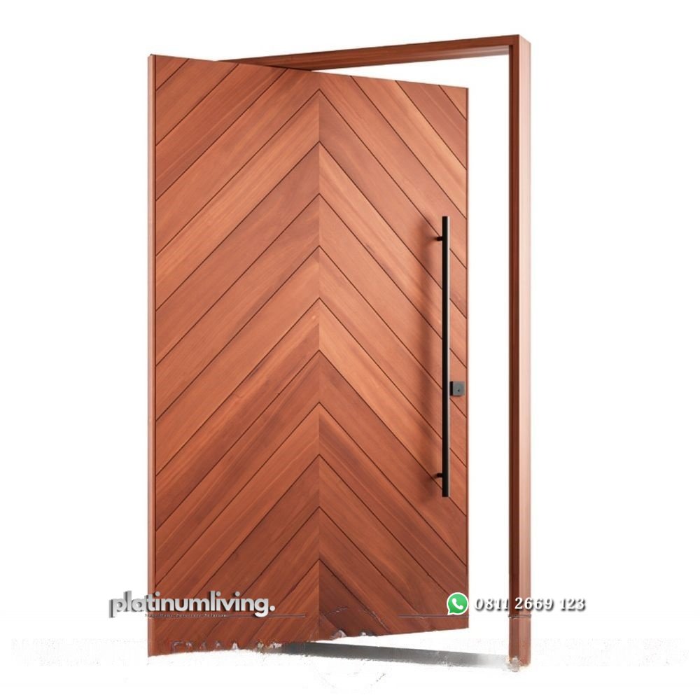 Pintu minimalis kayu jati engsel pivot arrow style PJ-276 platinumliving furniture jepara 1 Pintu minimalis kayu jati engsel pivot arrow style PJ-276 platinumliving furniture jepara 1