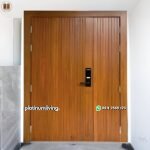 Pintu minimalis kayu jati ganda besar kecil PJ-264 platinumliving furniture jepara