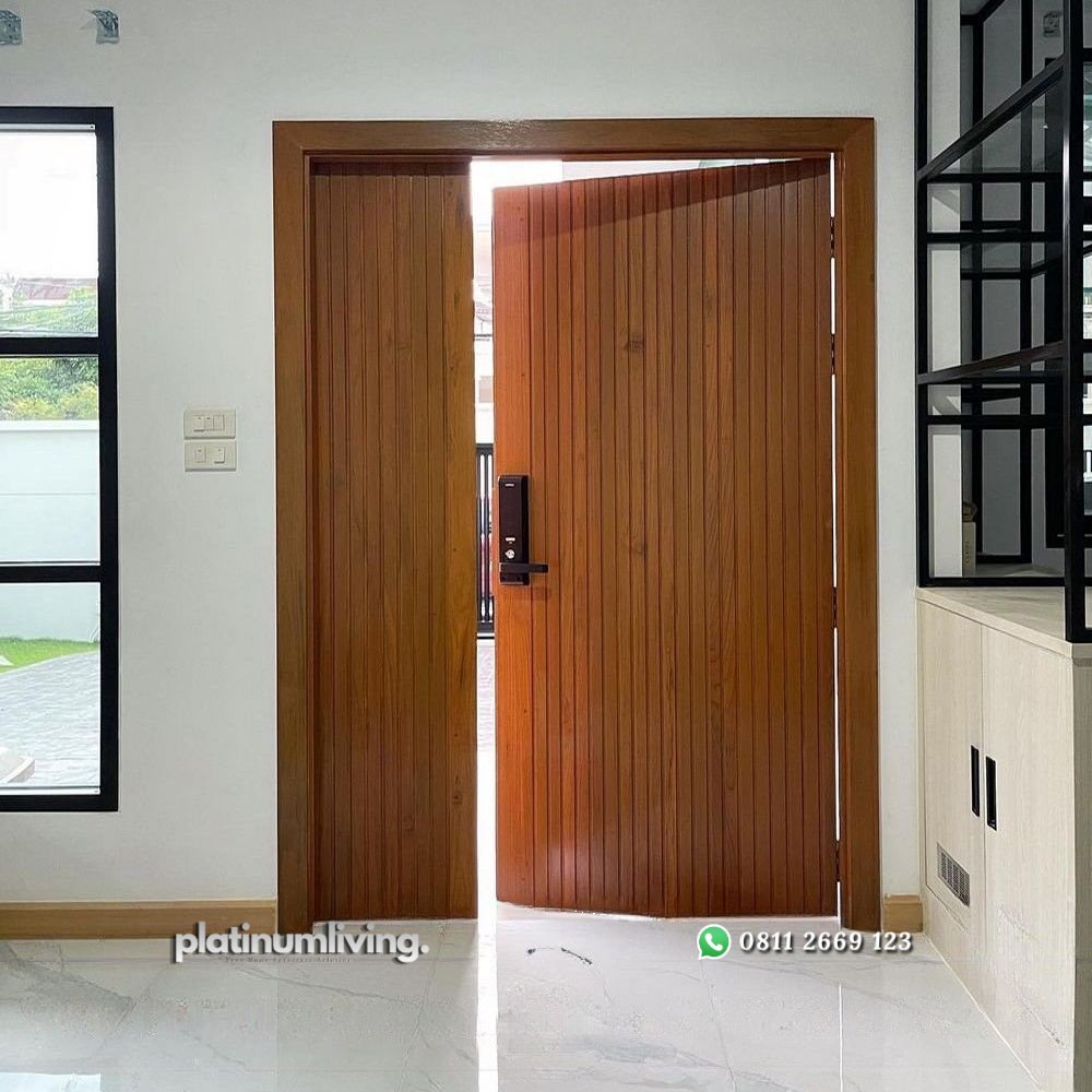 Pintu minimalis kayu jati ganda besar kecil PJ-264 platinumliving furniture jepara 3 Pintu minimalis kayu jati ganda besar kecil PJ-264 platinumliving furniture jepara 3