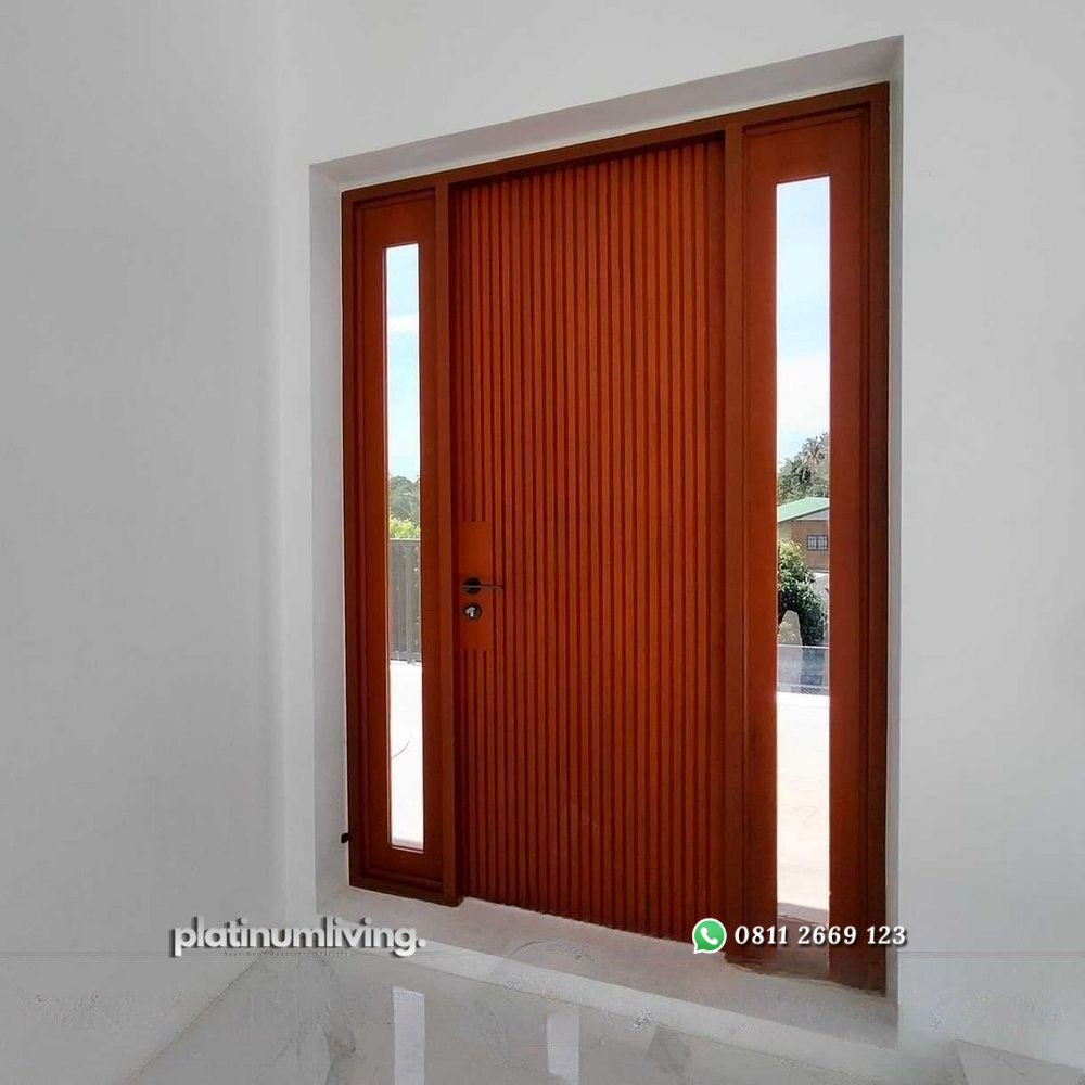 Pintu minimalis kayu jati jepara daun tunggal 2 jendela PJ-68 platinumliving furniture jepara 2 Pintu minimalis kayu jati jepara daun tunggal 2 jendela PJ-68 platinumliving furniture jepara 2
