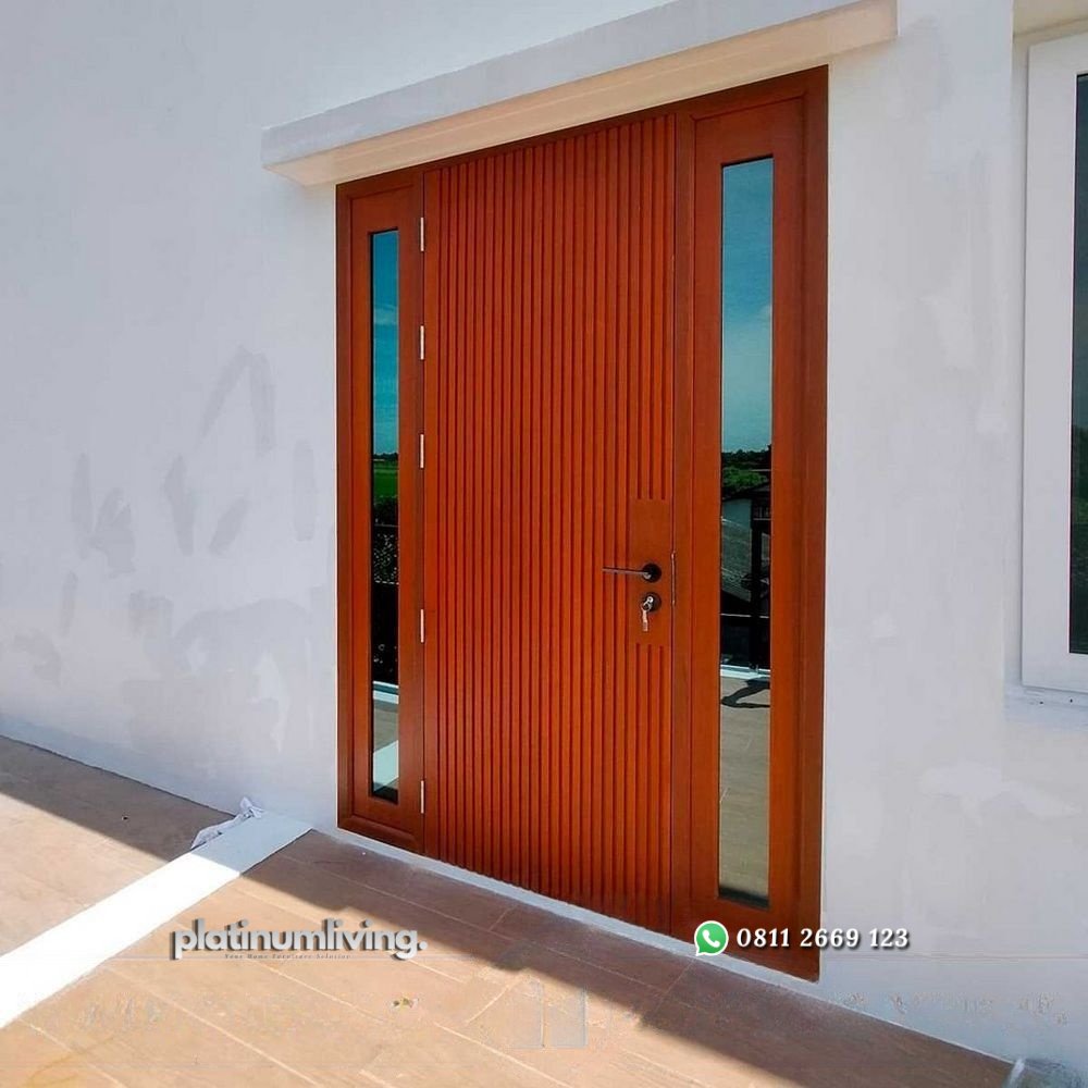 Pintu minimalis kayu jati jepara daun tunggal 2 jendela PJ-68 platinumliving furniture jepara 3 Pintu minimalis kayu jati jepara daun tunggal 2 jendela PJ-68 platinumliving furniture jepara 3