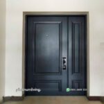 Pintu Mother and son jati jepara kupu tarung PJ-67 platinumliving furniture jepara