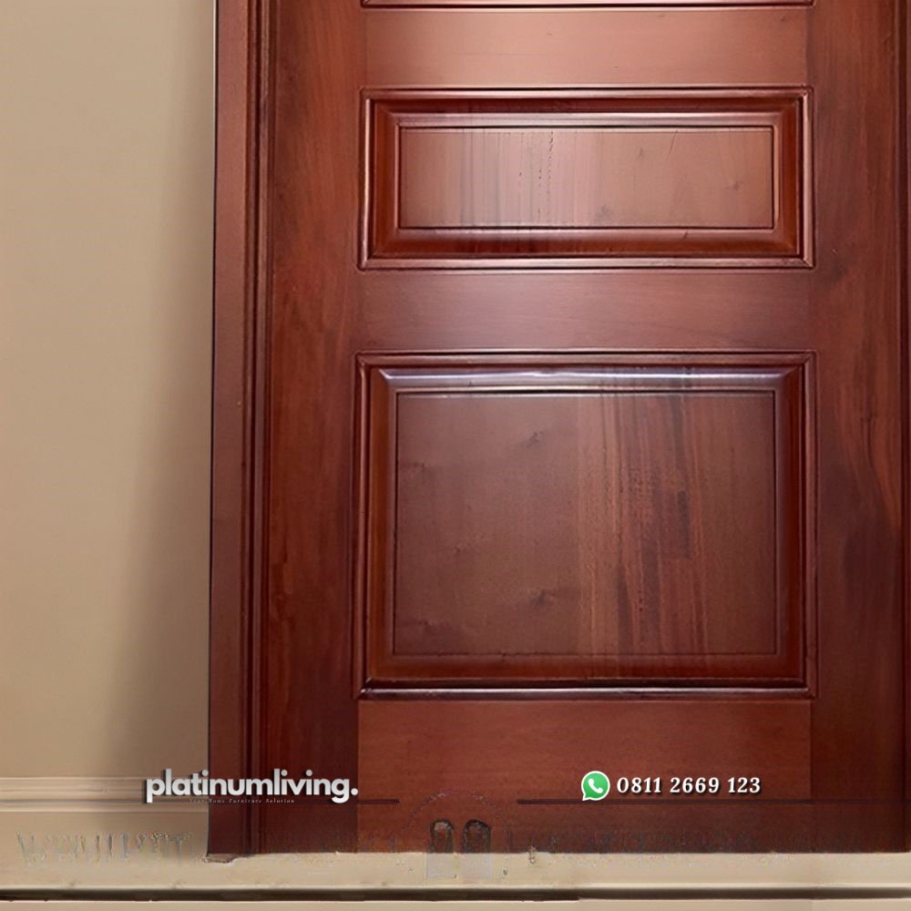 Pintu rumah 1 daun kayu jati klasik 3 panel solid PJ-150 platinumliving furniture jepara 3 Pintu rumah 1 daun kayu jati klasik 3 panel solid PJ-150 platinumliving furniture jepara 3