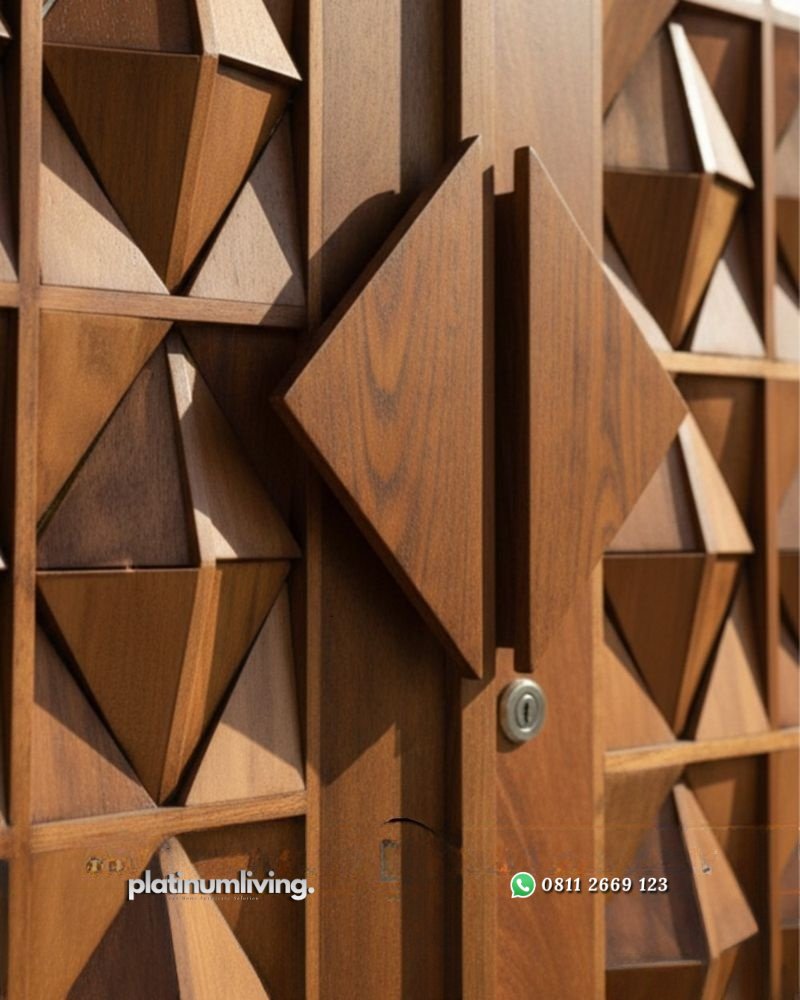 Pintu rumah daun ganda kayu jati jepara panel diamond PJ-366 platinumliving furniture jepara 3 Pintu rumah daun ganda kayu jati jepara panel diamond PJ-366 platinumliving furniture jepara 3