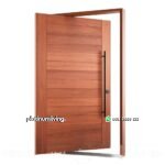 Pintu rumah jati minimalis 1 daun pivot floor hinge PJ-283 platinumliving furniture jepara