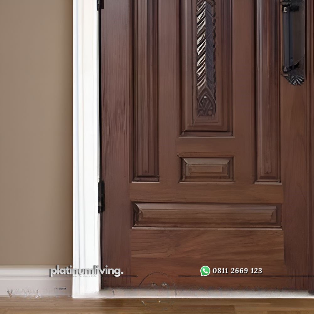 Pintu rumah kayu jati klasik daun ganda PJ-223 platinumliving furniture jepara 2 Pintu rumah kayu jati klasik daun ganda PJ-223 platinumliving furniture jepara 2