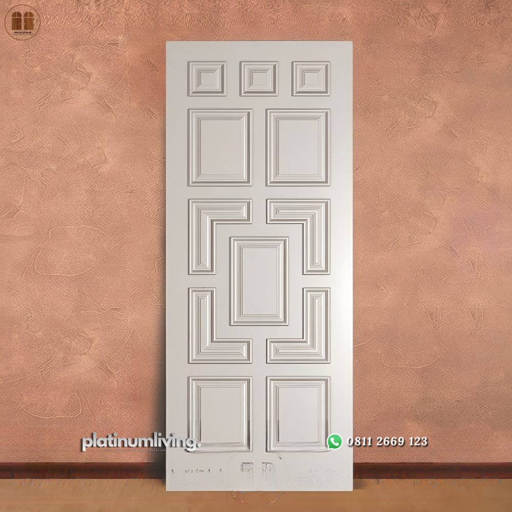 Pintu rumah klasik 1 daun kayu solid cat putih PJ-301 platinumliving furniture jepara 1 Pintu rumah klasik 1 daun kayu solid cat putih PJ-301 platinumliving furniture jepara 1
