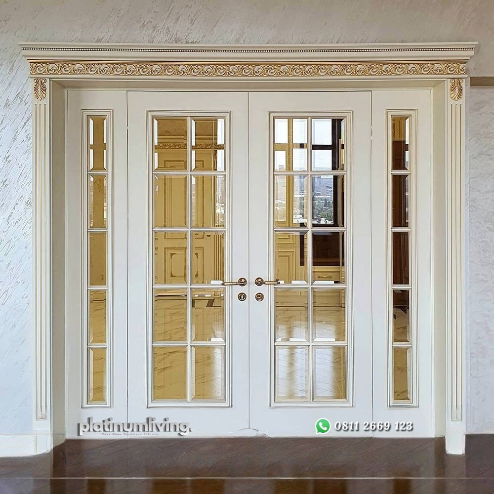 Pintu rumah klasik cat duco 2 daun jendela double PJ-56 platinumliving furniture jepara 1 Pintu rumah klasik cat duco 2 daun jendela double PJ-56 platinumliving furniture jepara 1