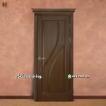 Pintu rumah klasik modern kayu jati daun single PJ-262 platinumliving furniture jepara