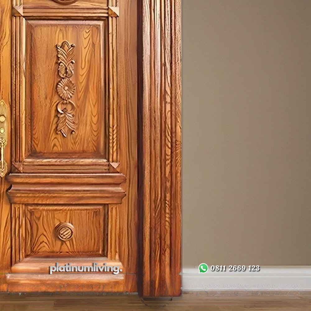 Pintu rumah kupu tarung ukir klasik double kayu jati PJ-132 platinumliving furniture jepara 2 Pintu rumah kupu tarung ukir klasik double kayu jati PJ-132 platinumliving furniture jepara 2