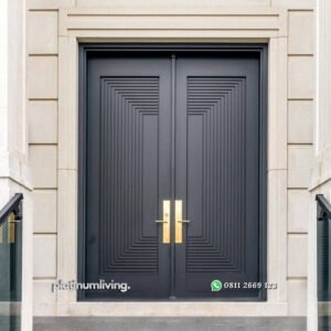 pintu rumah minimalis 2 daun kayu jati pj 007 platinumliving furniture jepara