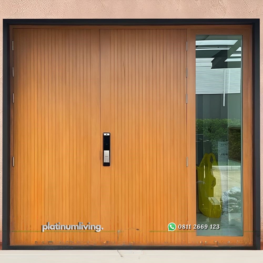 Pintu rumah minimalis jati jepara 2 daun 1 jendela PJ-196 platinumliving furniture jepara 1 Pintu rumah minimalis jati jepara 2 daun 1 jendela PJ-196 platinumliving furniture jepara 1
