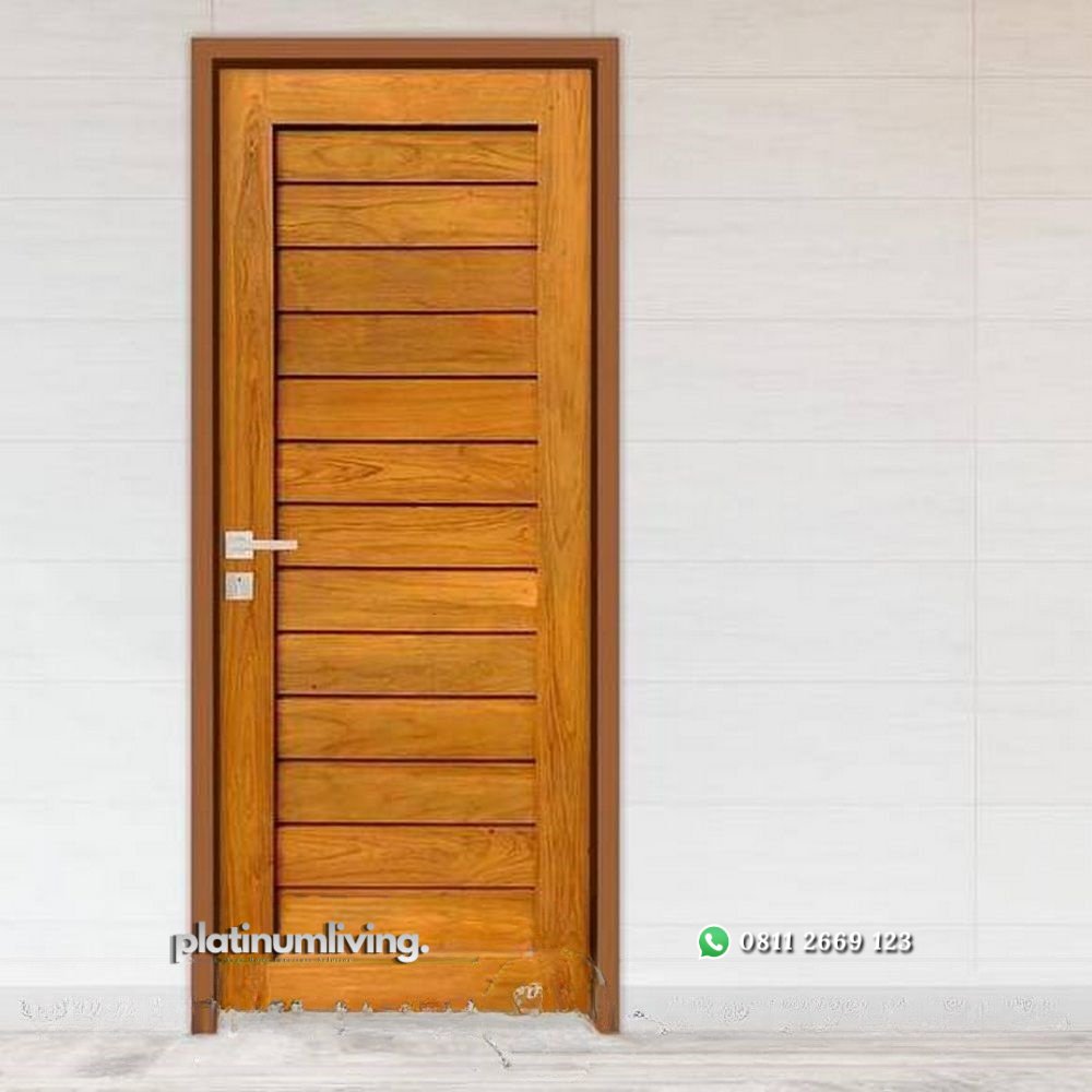 Pintu rumah minimalis kayu jati jepara daun single PJ-105 platinumliving furniture jepara 1 Pintu rumah minimalis kayu jati jepara daun single PJ-105 platinumliving furniture jepara 1