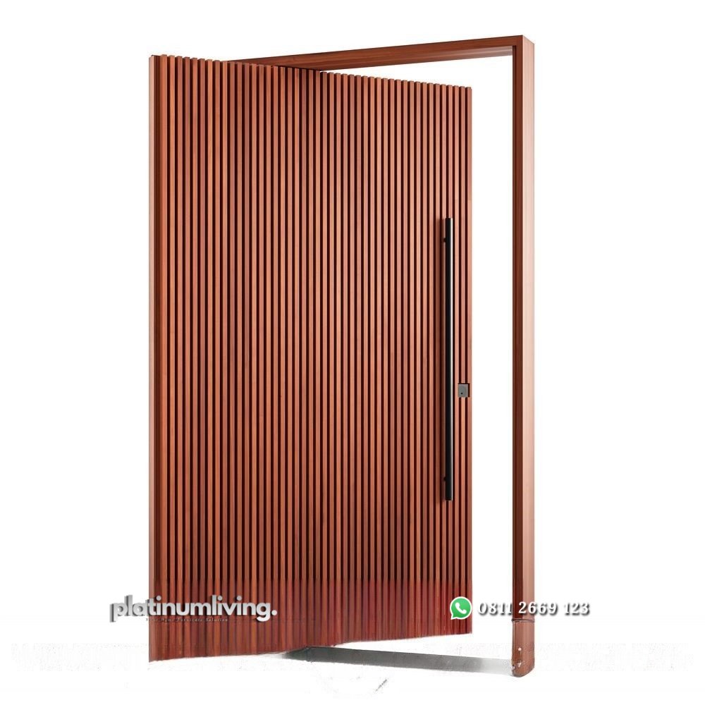 Pintu rumah pivot minimalis Jati japandi style PJ-277 platinumliving furniture jepara 1 Pintu rumah pivot minimalis Jati japandi style PJ-277 platinumliving furniture jepara 1