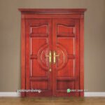 Pintu rumah ukir jepara kayu jati 2 daun klasik PJ-306 platinumliving furniture jepara