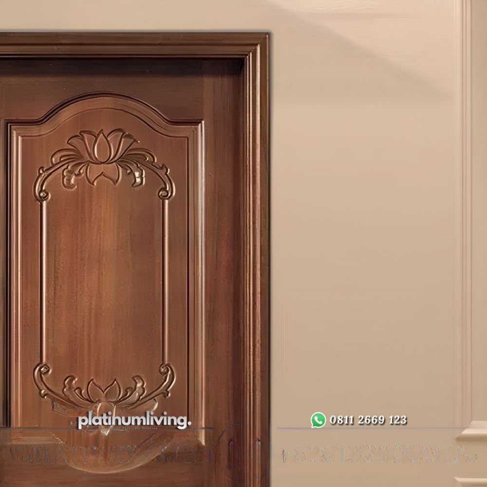 Pintu rumah ukir kayu jati jepara klasik 1 daun PJ-166 platinumliving furniture jepara 2 Pintu rumah ukir kayu jati jepara klasik 1 daun PJ-166 platinumliving furniture jepara 2