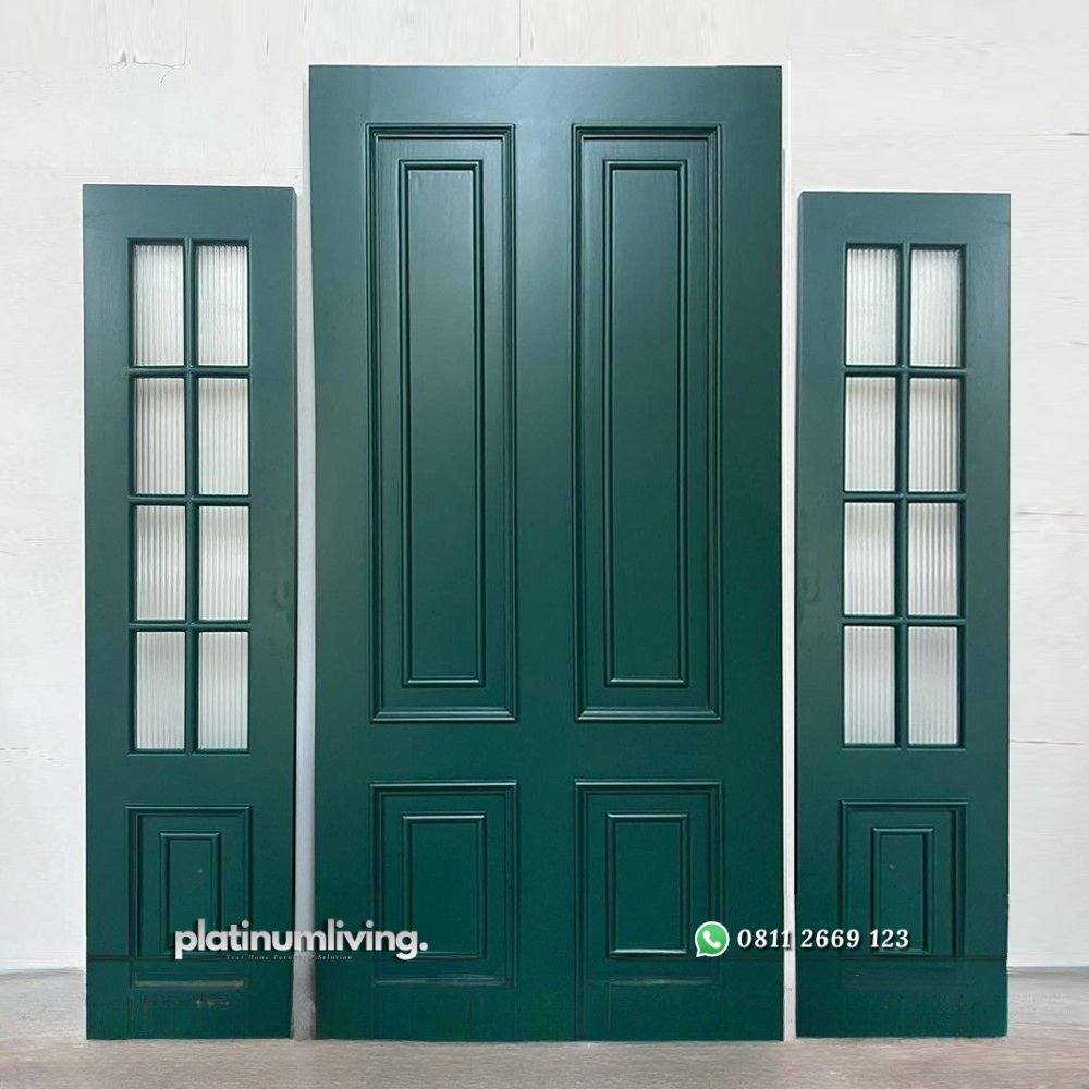 Pintu single 2 jendela klasik panel kayu solid PJ-113 platinumliving furniture jepara 4 Pintu single 2 jendela klasik panel kayu solid PJ-113 platinumliving furniture jepara 4