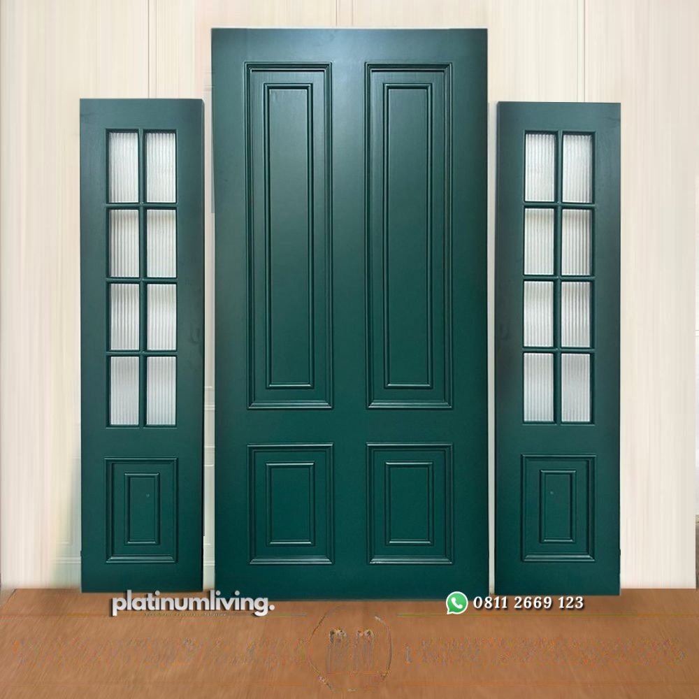 Pintu single 2 jendela klasik panel kayu solid PJ-113 platinumliving furniture jepara 1 Pintu single 2 jendela klasik panel kayu solid PJ-113 platinumliving furniture jepara 1