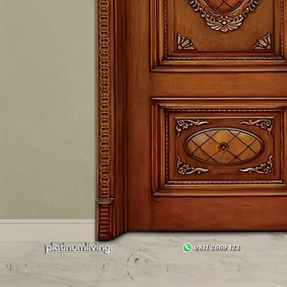 Pintu single ukir jepara mewah klasik kayu jati PJ-135 platinumliving furniture jepara 3 Pintu single ukir jepara mewah klasik kayu jati PJ-135 platinumliving furniture jepara 3
