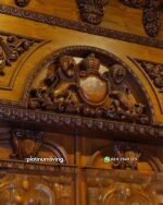 Pintu ukir 2 daun klasik mewah Kayu jati jepara PJ-355 platinumliving furniture jepara - Gambar 4